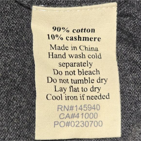 Life After Denim V-Neck Men's Gray Sweater Size XL NEW! - Picture 4 of 6